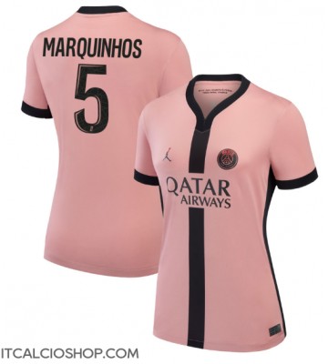 Paris Saint-Germain Marquinhos #5 Terza Maglia Femmina 2024-25 Manica Corta